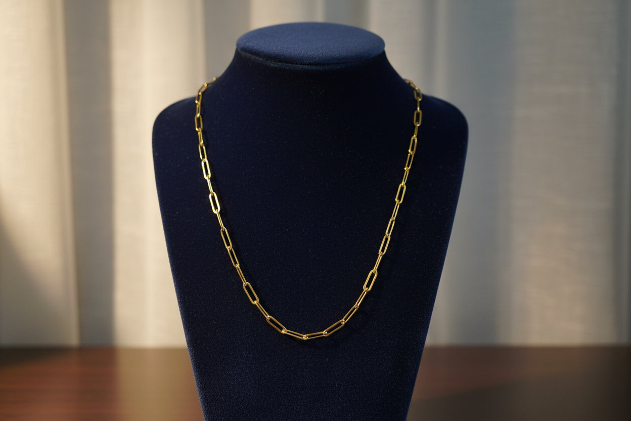 Edelstahl Kette 18k vergoldet