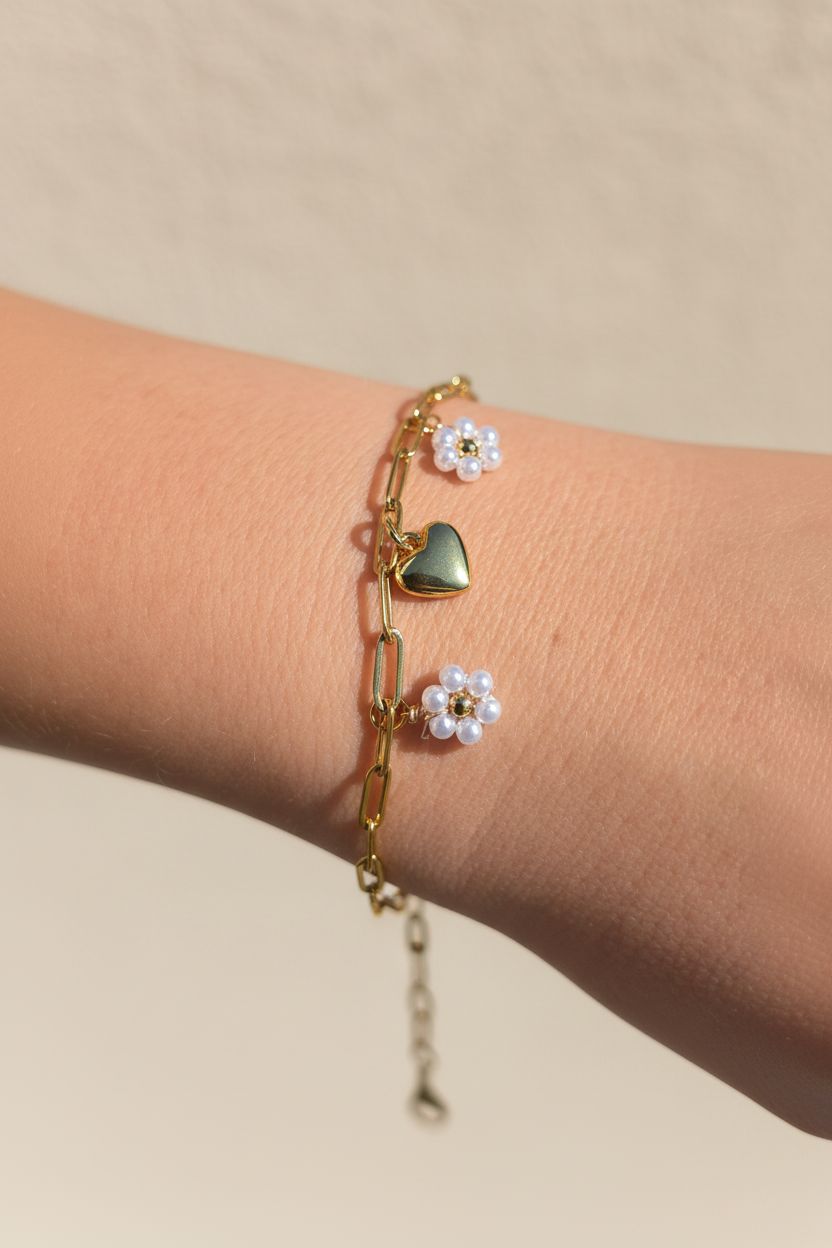 Armkette mit 3 Charms
